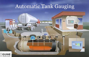 Tanques de armazenamento do combustível do posto de gasolina que monitoram o calibre automático do tanque do nível diesel